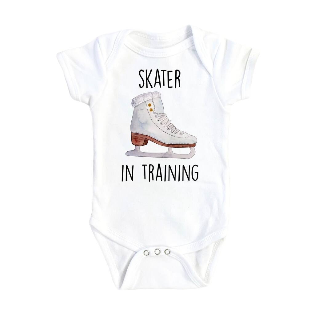 Ice Skater Training - Baby Boy Girl Clothes Infant Bodysuit Funny Cute Newborn