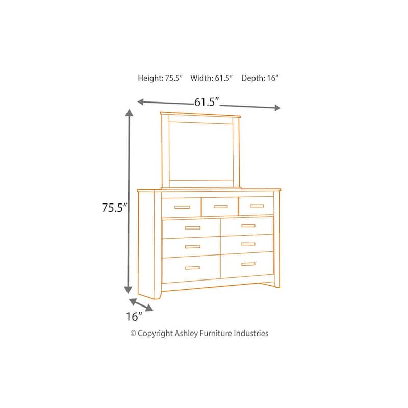 Signature Design by Ashley Brinxton Urban Charcoal Dresser