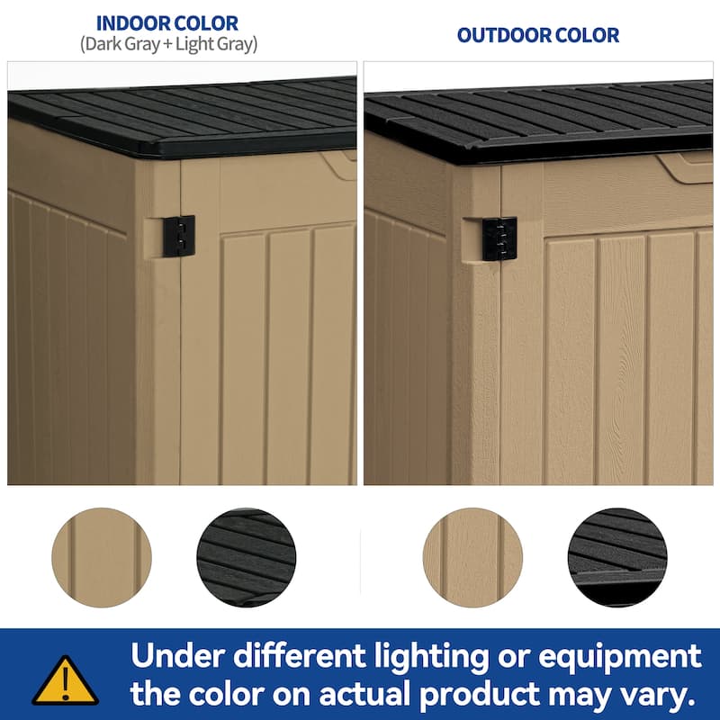 Moasis 4.45 ft. W x 2.75 ft. D Resin Horizontal Storage Shed