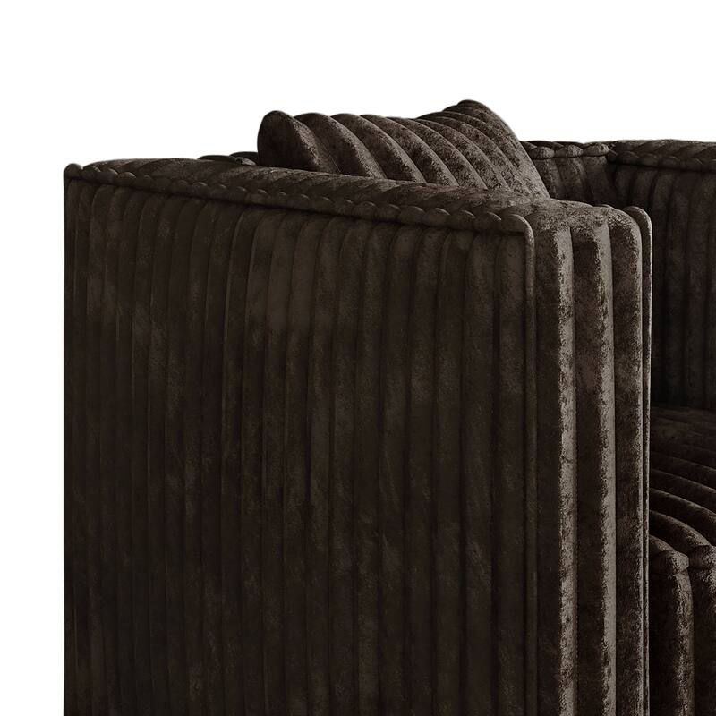 CraftPorch Mid Century Modern 2- Pieces Upholstered Living Room Set