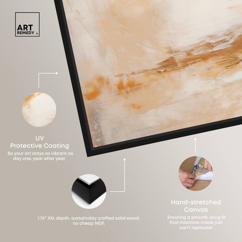 Golden Orb I Canvas by Art Remedy