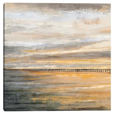 Evening Pier by Studio Arts Canvas Art Print