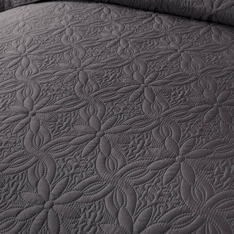 Ultrasonic Flower Bedspread Coverlet Set,Summer Quilt