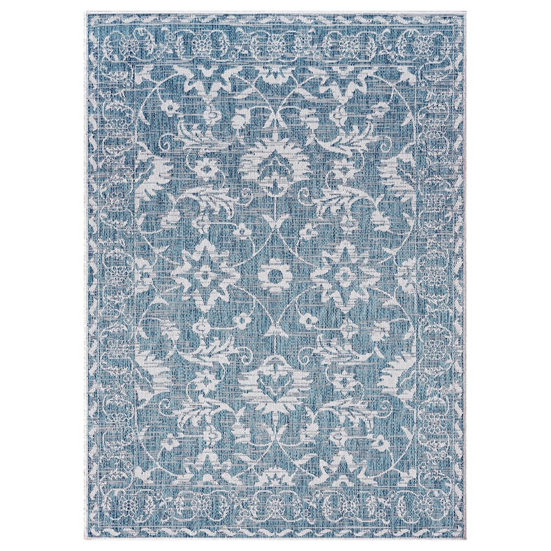 Nicole Miller New York Patio Country Ayala Floral Indoor/ Outdoor Rug