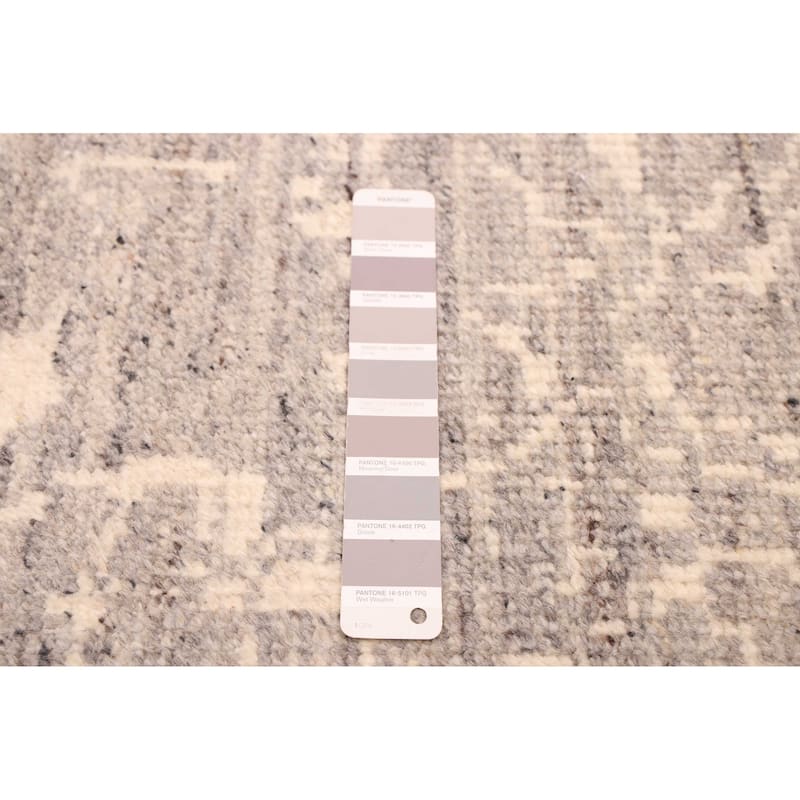 ECARPETGALLERY Hand-knotted Jules Serapi Dark Grey Wool Rug - 9'0 x 12'0