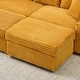preview thumbnail 37 of 69, 80.3" L Shaped Couch with Pull Out Bed Corduroy Sleeper Sofa Bed Convertible Sectional Couches with Cup Holder for Living Room
