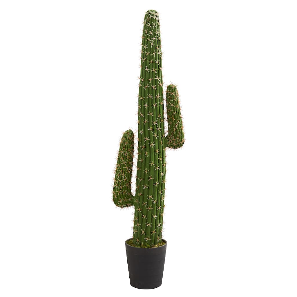 Pine Canopy Windflower Cactus Artificial Plant - h: 4.5 ft. w: 14 in. d: 14 in