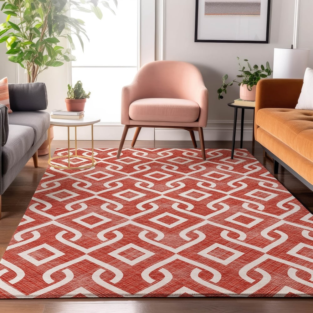 Premium Washable Super Soft Modern Medallions Mayfield Rug