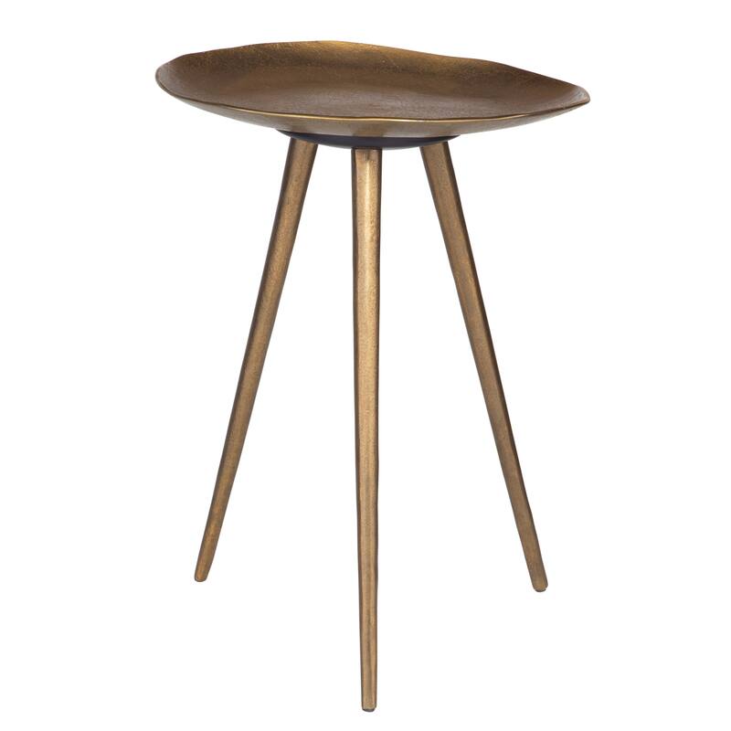 Uttermost 24938 Lily Pad 16" Diameter Aluminum Accent Table