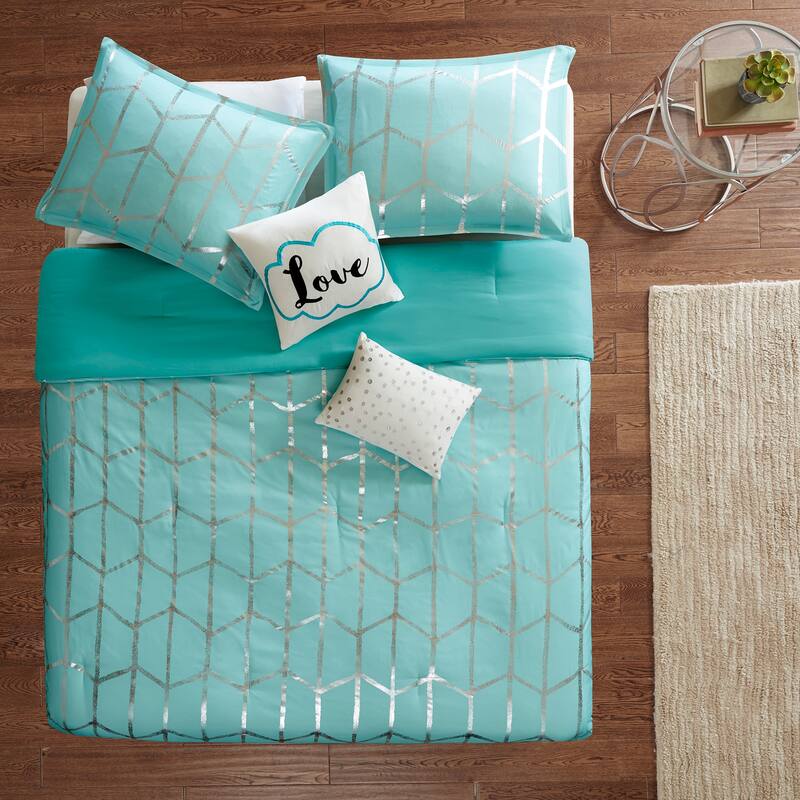 Intelligent Design Khloe 5-pc. Metallic Printed Comforter Set