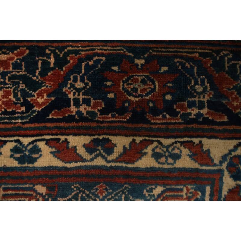Hand Knotted Oriental 100% Wool Carpet Traditional Geometric Oranges & Rust Malayer Area Rug - 6' 3'' X 5' 1''
