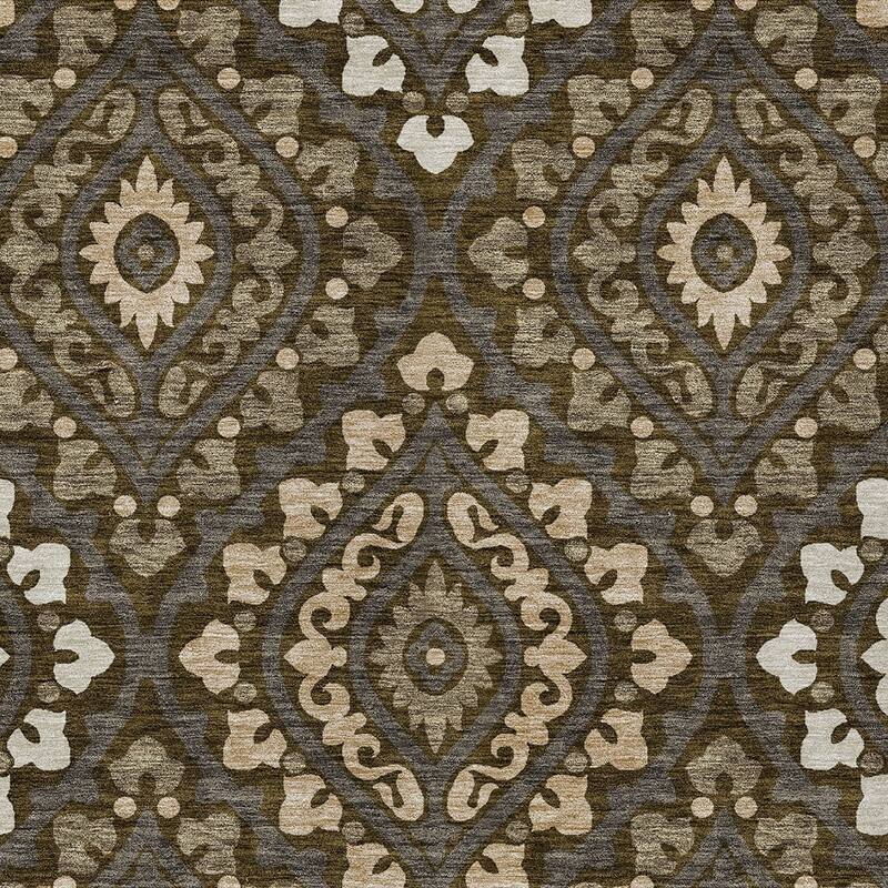 HomeRoots Floral Transitional Rectangle Outdoor Rug