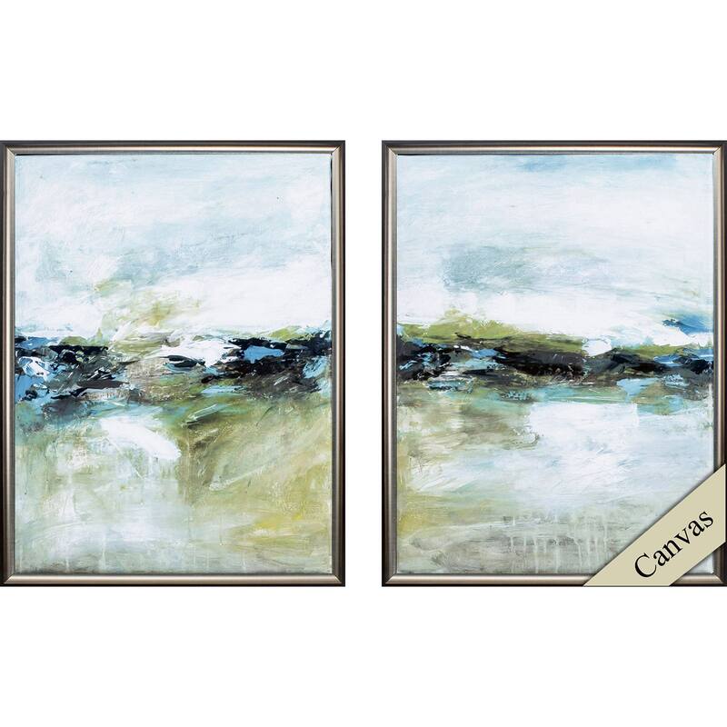 Propac Images Cool Before Warmth Framed Canvas Wall Art - Green - 20X14X3 - Plastic - Brown