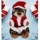preview thumbnail 4 of 4, DolliBu Santa Standing Marmot Stuffed Animal Plush with Santa Outfit - 8.5 inches