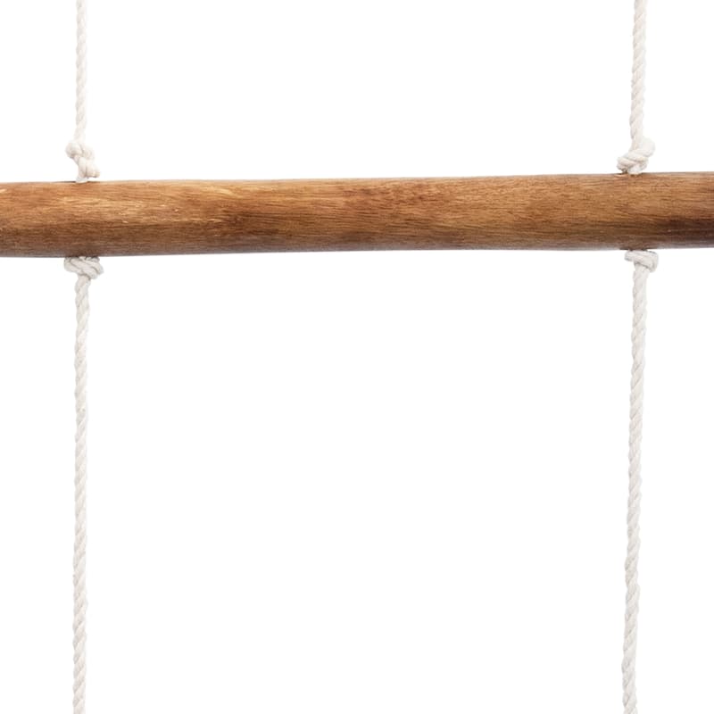 Foreside Home & Garden Macrame Hanging Blanket Ladder