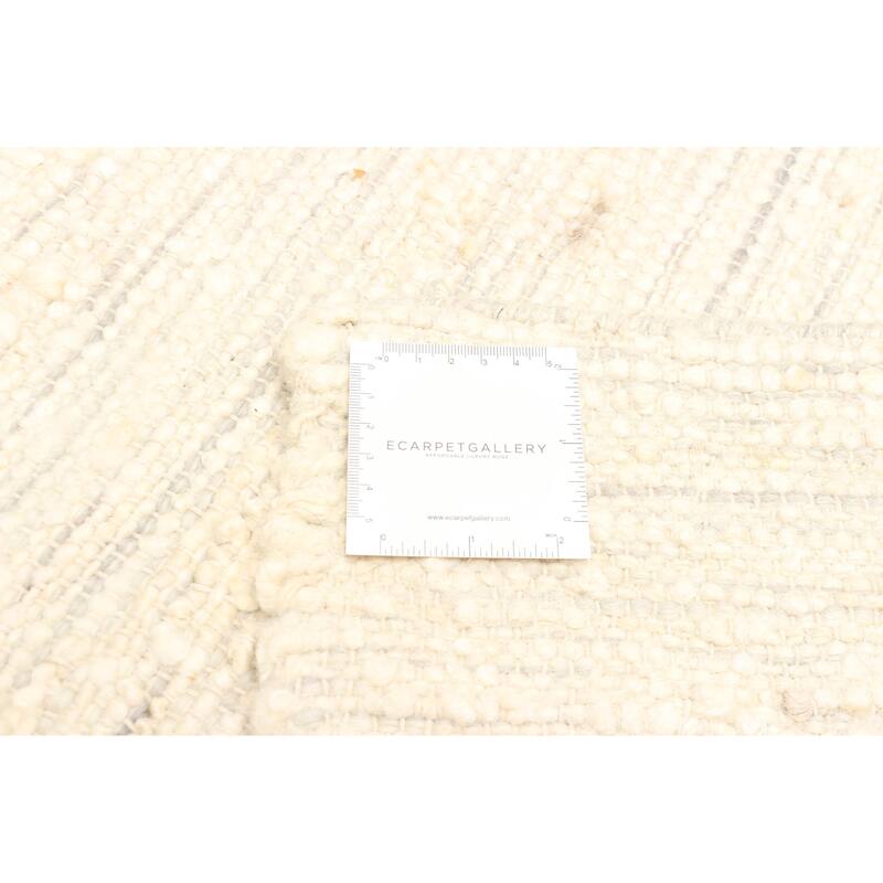 ECARPETGALLERY Braid weave Sienna Cream Wool Rug - 4'11 x 8'0