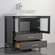 preview thumbnail 24 of 39, Vanity Art 30-inch Single Sink Bathroom Vanity Set With Engineered Marble Top and Free Mirror - 30 x 18.5 x 36 Inches