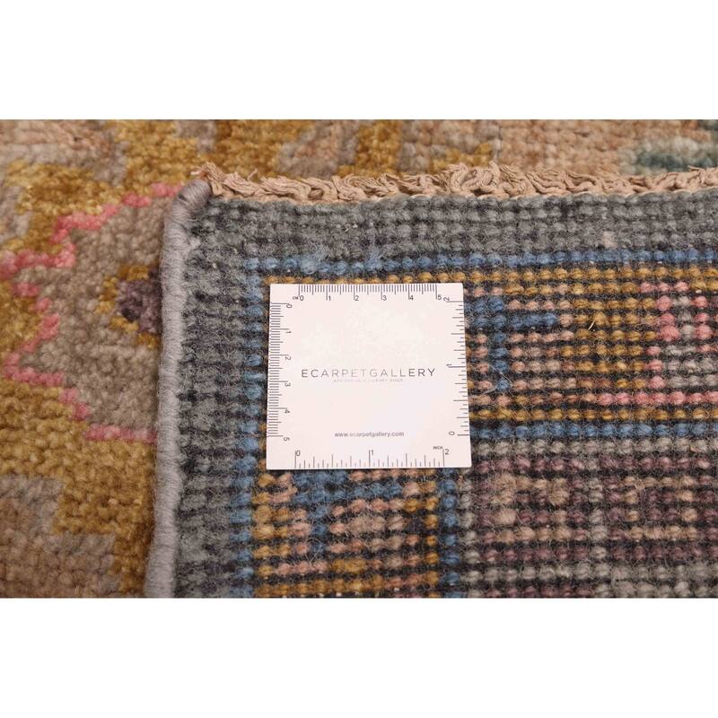 ECARPETGALLERY Hand-knotted Modern Oushak Dark Teal Wool Rug - 7'11 x 9'11