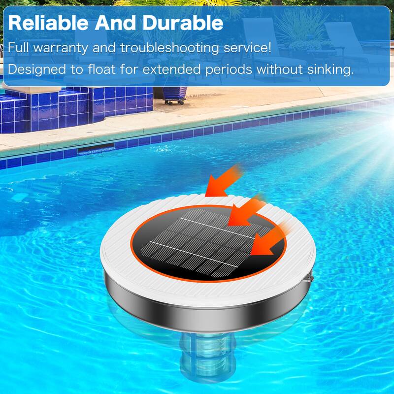 Solar Pool Ionizer Floating Pool Cleaner