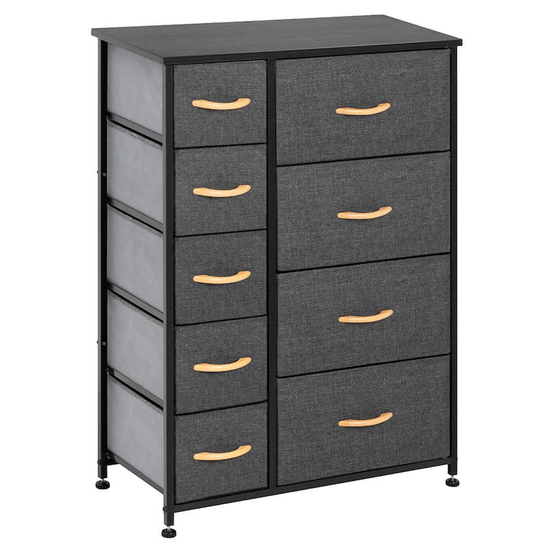 VredHom 9 Drawers Dresser Fabric Storage Units Organizer Tower