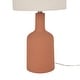 preview thumbnail 5 of 6, Nourison 22" Minimalist Ceramic Table Lamp with Linen Drum Shade