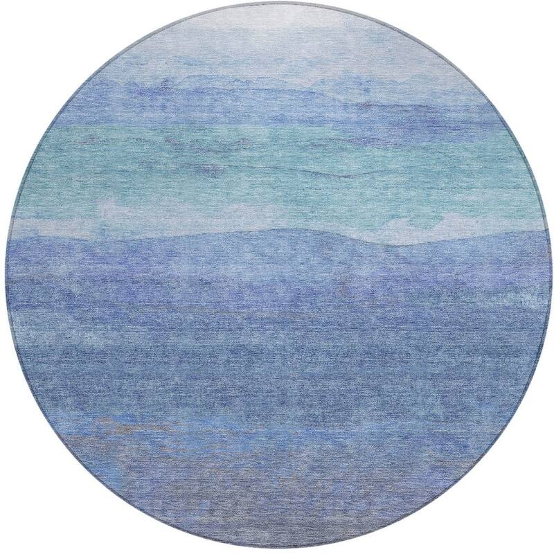 HomeRoots Abstract Modern Rectangle Outdoor Rug