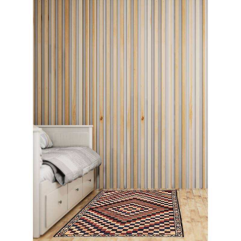 ECARPETGALLERY Hand-knotted Melis Ivory Wool Rug - 3'7 x 5'10