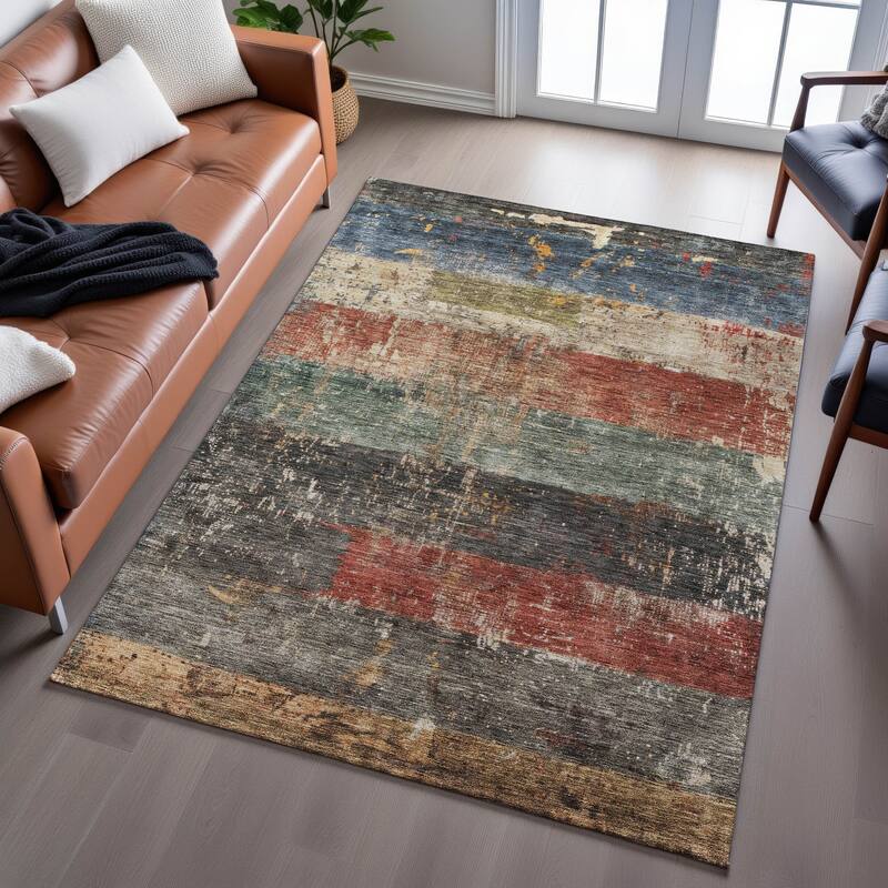 Premium Washable Super Soft Modern Stacks Mayfield Rug