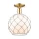 Option Champagne Bronze / White Glass with White Rope