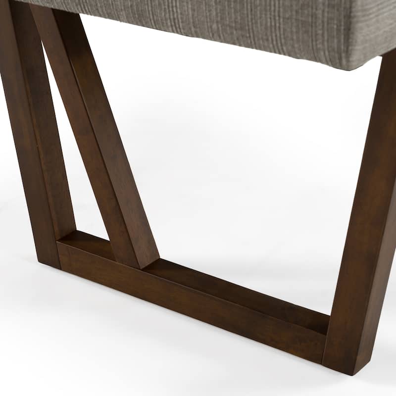 Modrest Jordan Modern Grey & Walnut Dining Bench