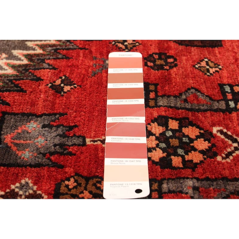 ECARPETGALLERY Hand-knotted Andelz Red Wool Rug - 4'7 x 7'9