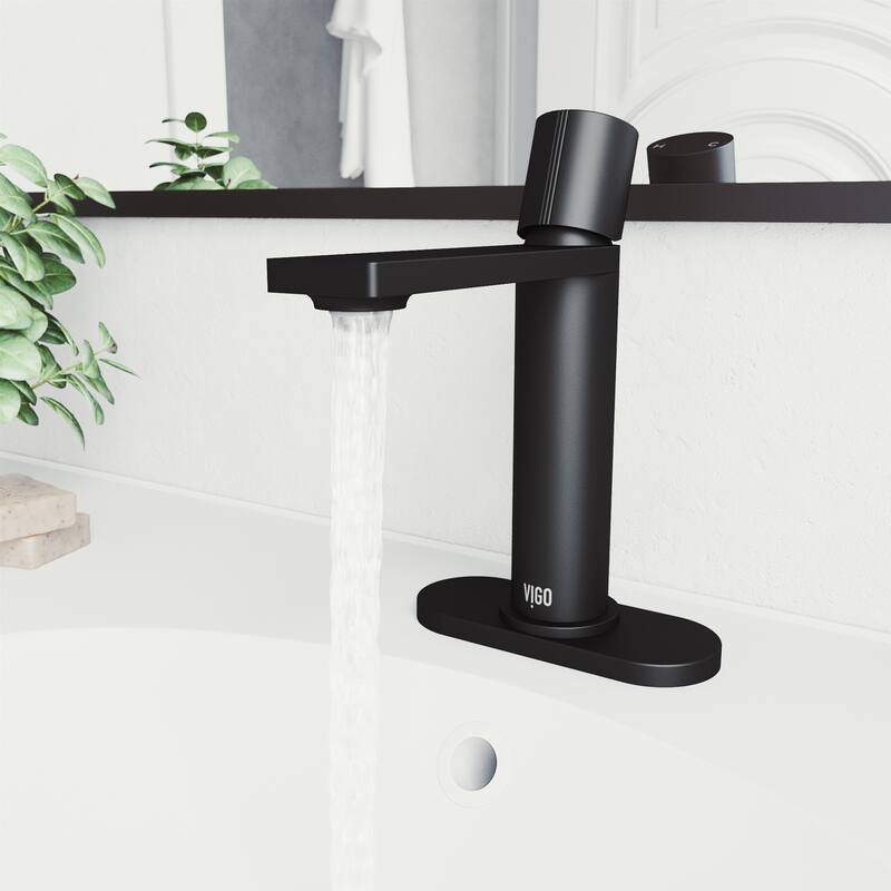 VIGO Halsey 8" H Single Handle Single Hole Bathroom Faucet