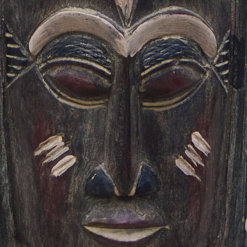 Novica Handmade Ghana Generations African Wood Mask