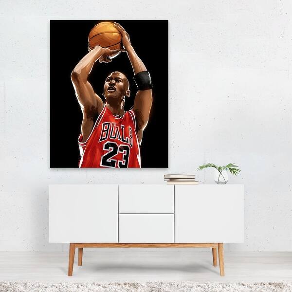 Shop Basketball Michael Jordan Sports Unframed Wall Art Print Poster Overstock 31657994