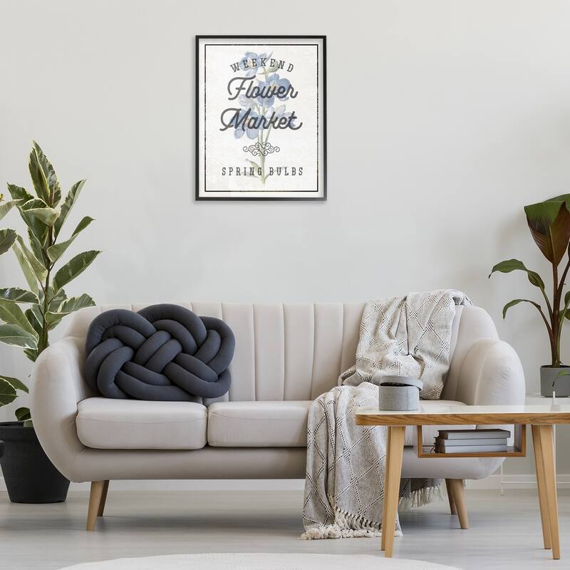 Stupell Weekend Flower Market Framed Giclee Art Design By Lil' Rue