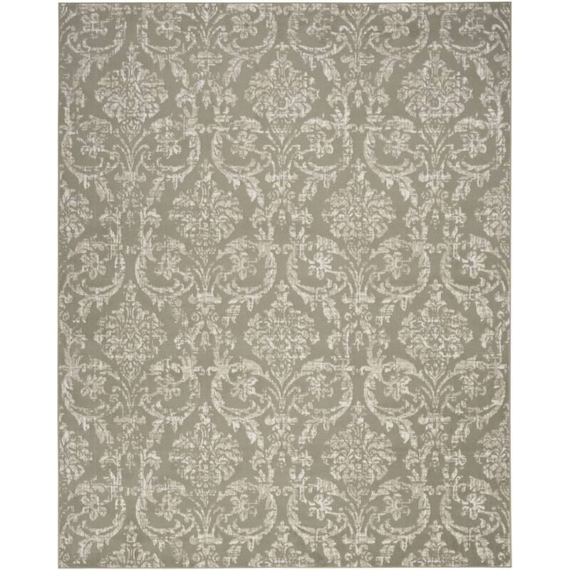 Keve Power Loomed Distressed Non Skid Stain Resistant Area Rug By HomeRoots - 87' X '63' X '0.5