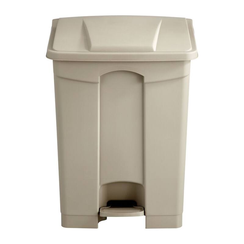 17 Gallon Step-On Trash Can, Large Plastic Garbage Can