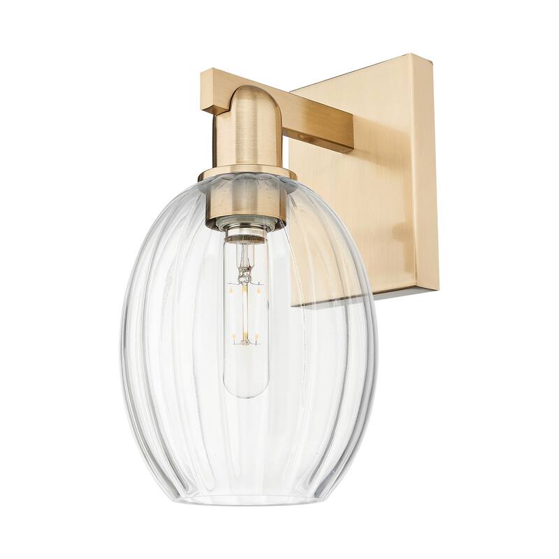 Innovations Lighting 716-1W-13-6 Preston Sconce Preston 13" Tall Wall - Champagne Bronze / Clear