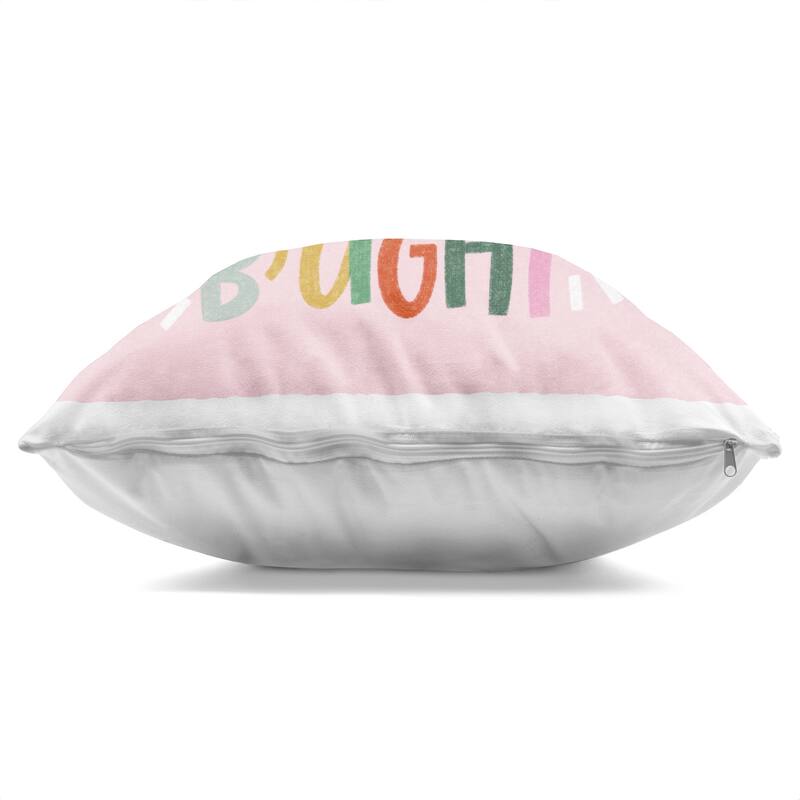 Stupell Pastel Merry & Bright Phrase Decorative Printed Throw Pillow Design by Sarah Hickman