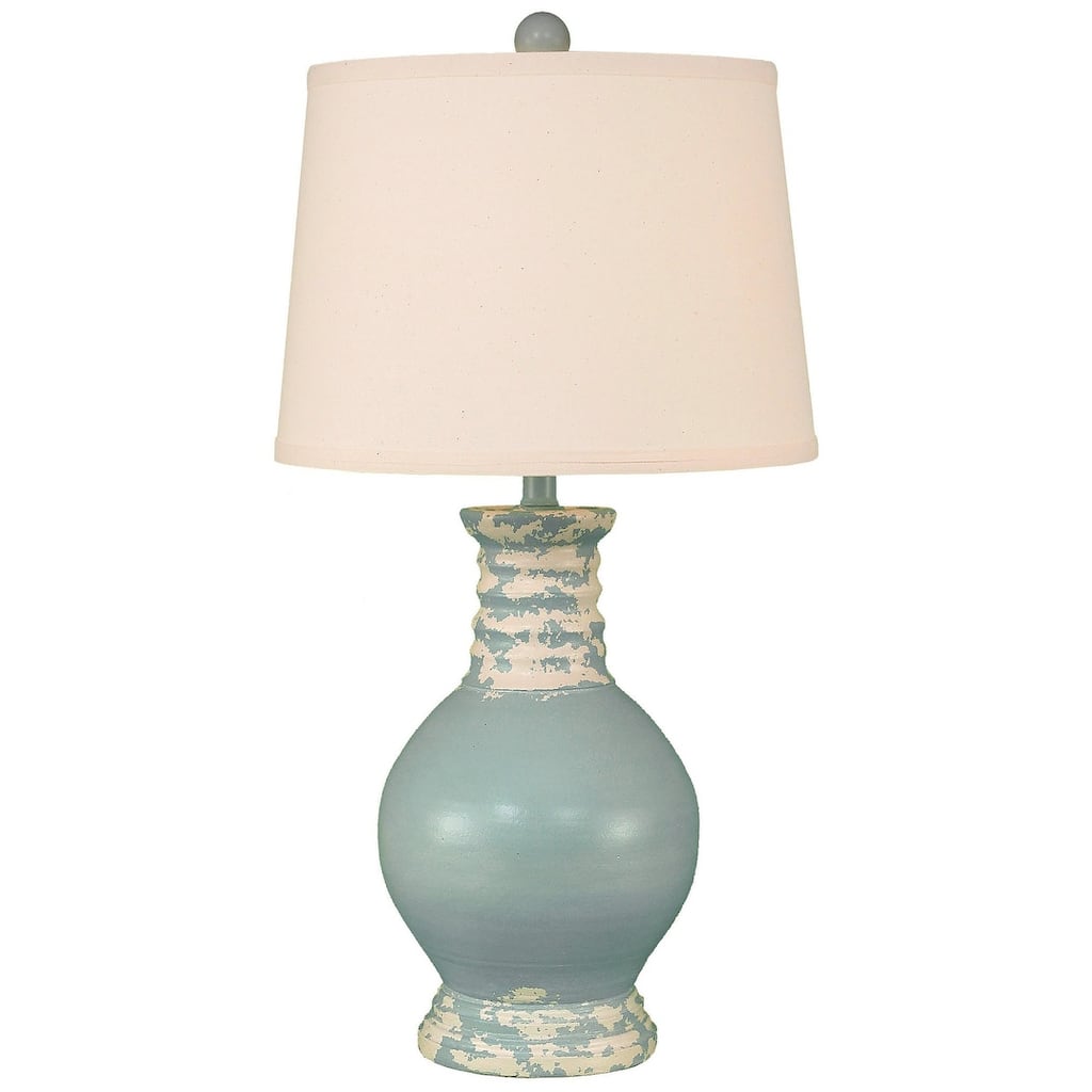 Coastal Ribbed-Neck Table Lamp