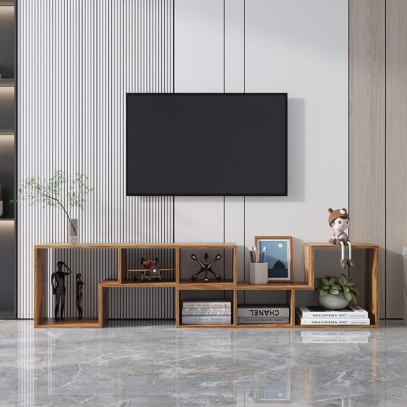41.34" Modern Double L-Shaped TV Stand