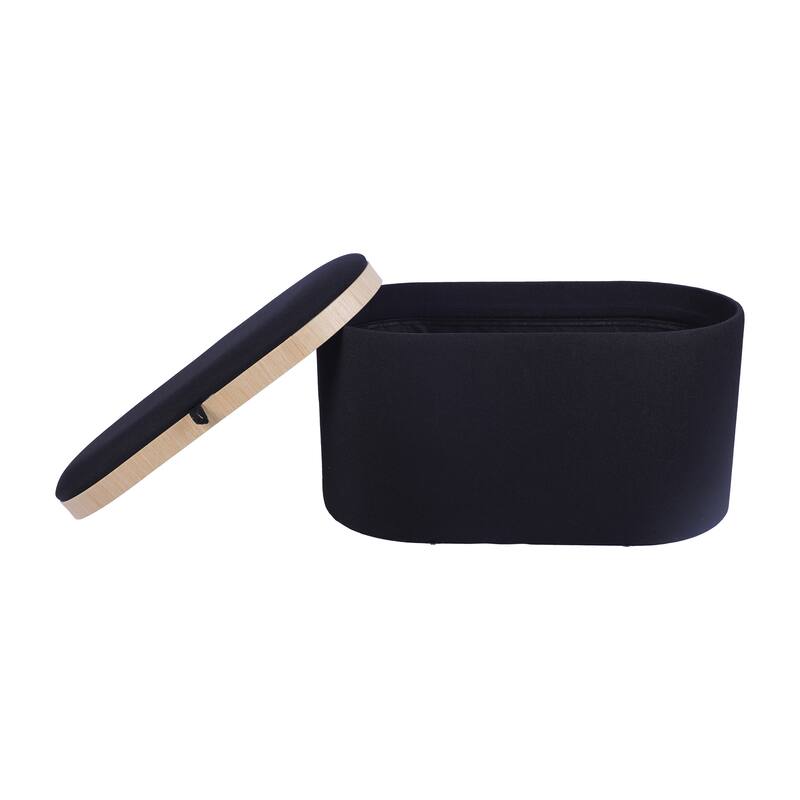 Modern Designs Ottoman with Reversible Tray Table Lid and Concealed Storage