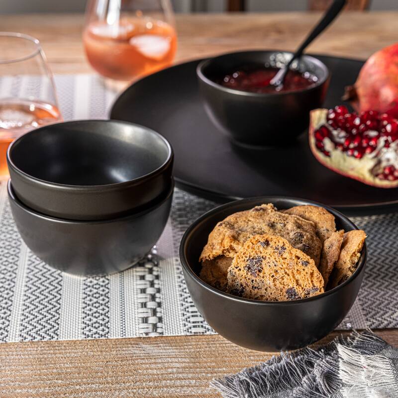 over&back Coupe 9oz Semi-Matte Stoneware Mini Bowls
