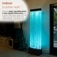 preview thumbnail 4 of 10, Alpine Corporation 72"H Indoor Bubble Wall Fountain with Color-Changing LED Lights and Remote, Black