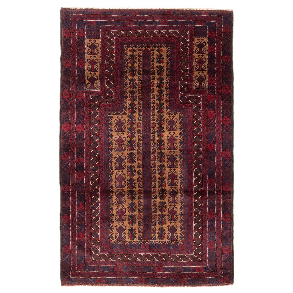 Teimani Brown Rug 2'11" x 4'8" - 2'11 x 4'8