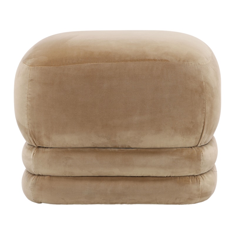 Miles Upholstered Ottoman, Camel