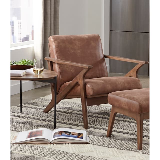 Simple Living Bianca Mid-century Modern Wood Chair - Camel Brown