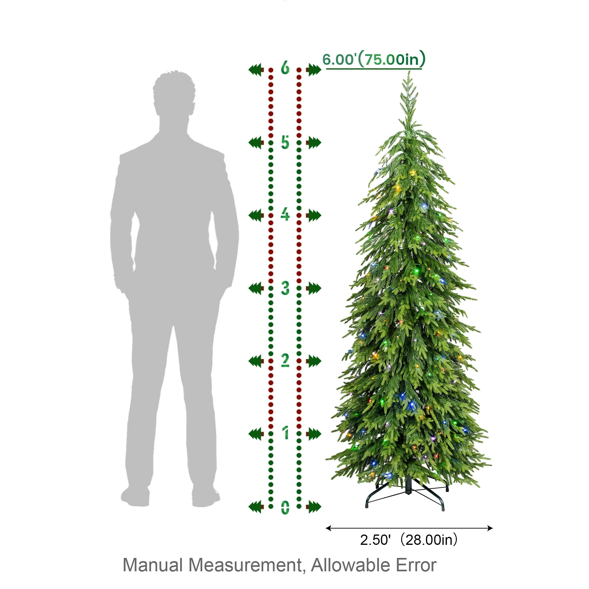 Glitzhome-5FT-6FT-Pre-lit-