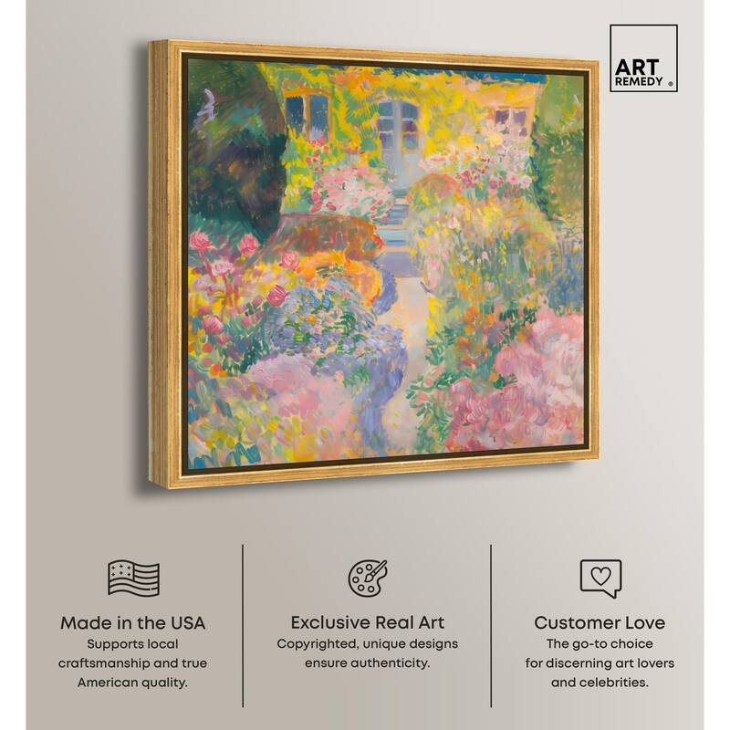 Hues of Happiness II Canvas by Art Remedy