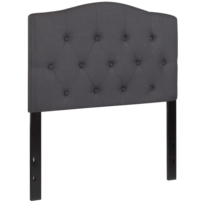 Arched Button Tufted Upholstered Headboard